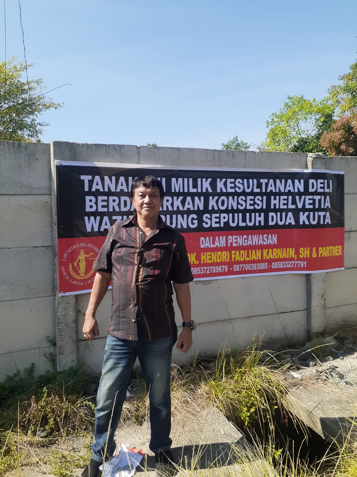 Peringatan keras untuk pihak yang tanpa hak menguasai Tanah Kesultanan Deli.